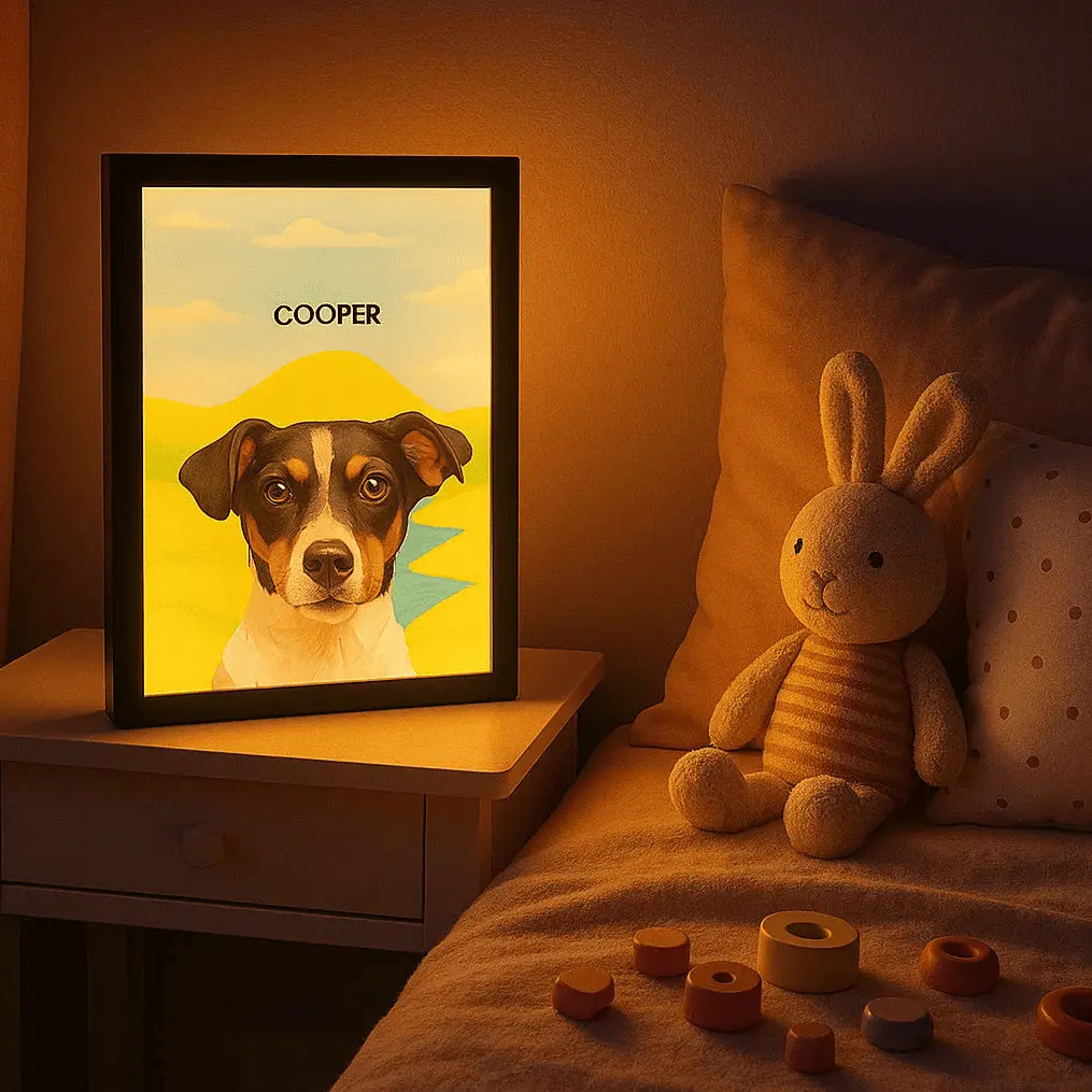 Custom Pet Portrait Night Light