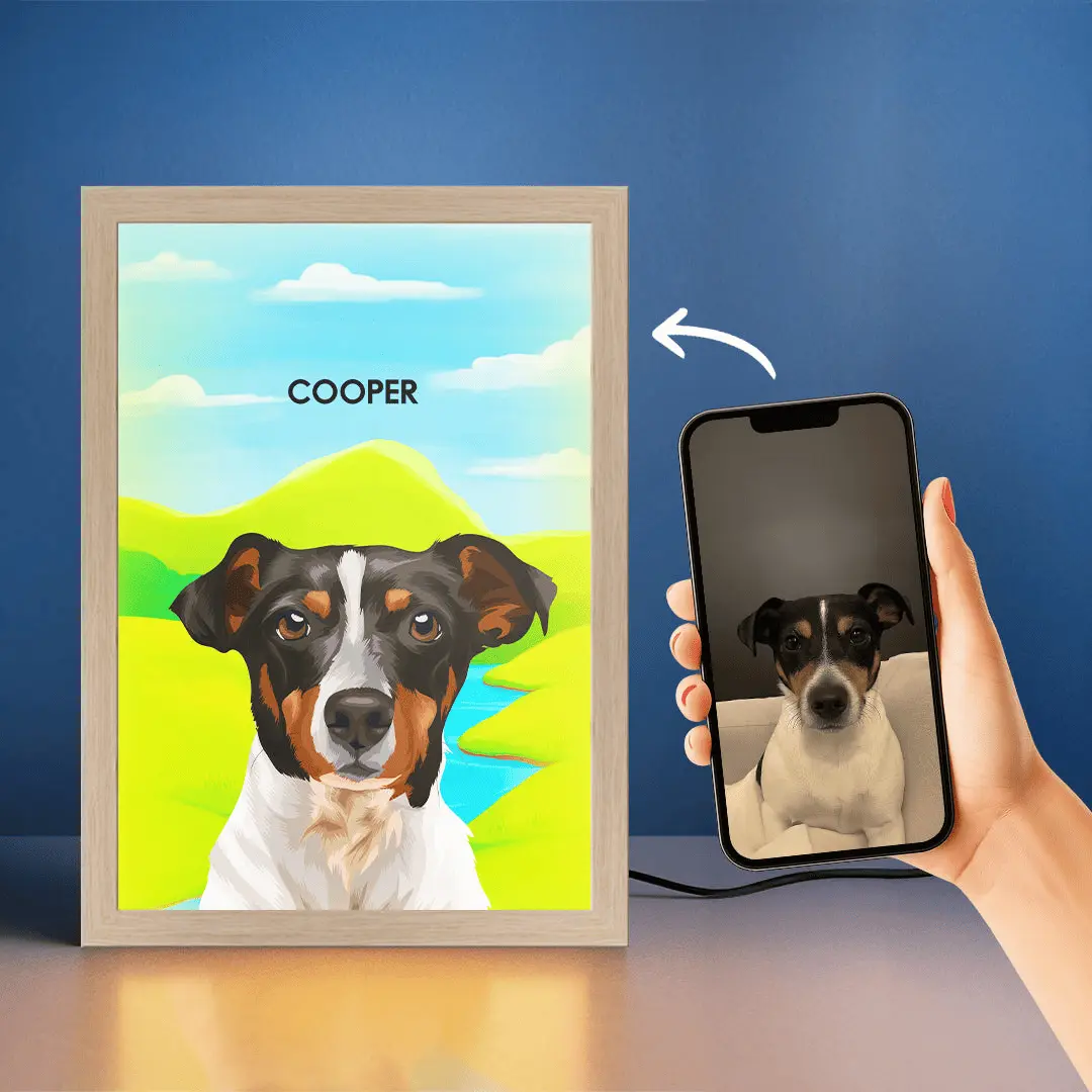 Custom Pet Portrait Night Light