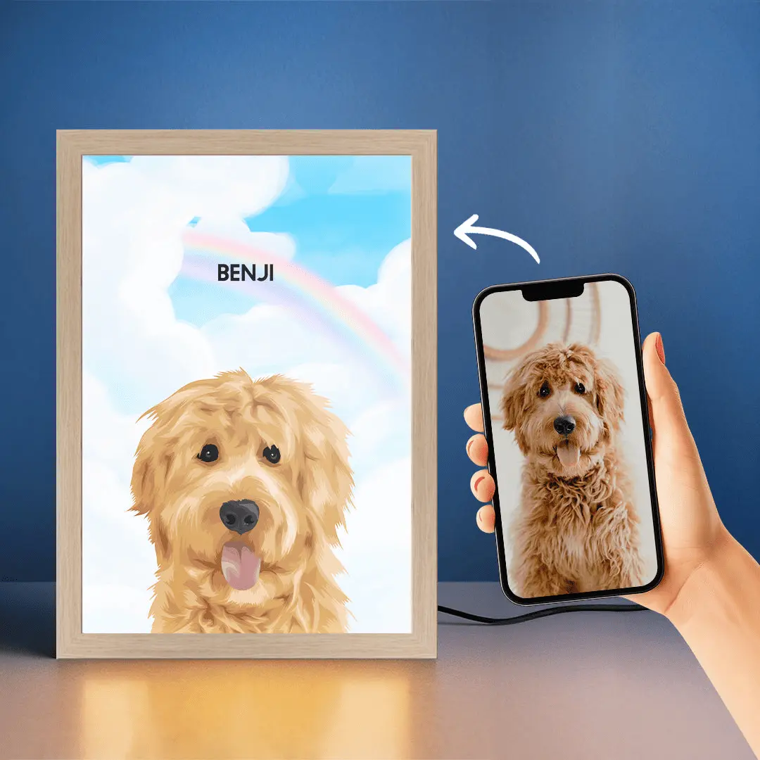 Custom Pet Portrait Night Light