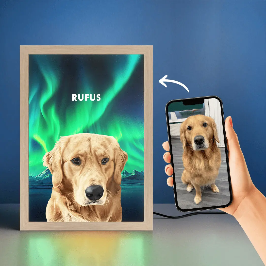 Custom Pet Portrait Night Light