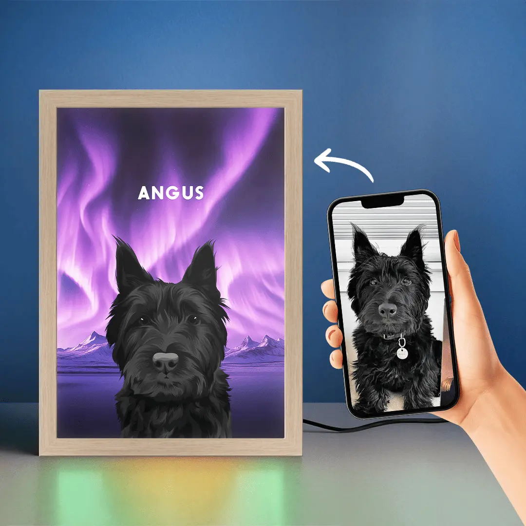 Custom Pet Portrait Night Light