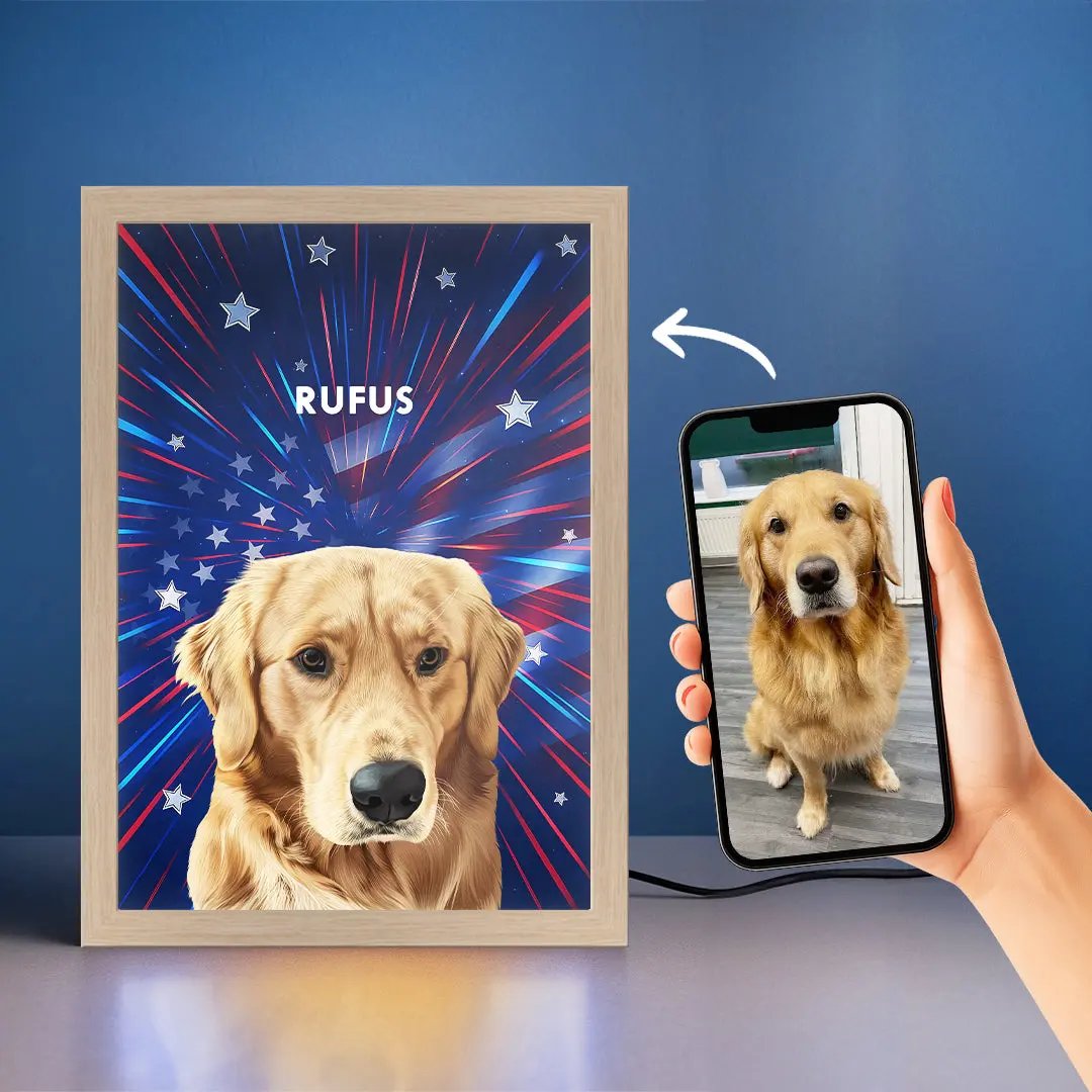 Custom Pet Portrait Night Light