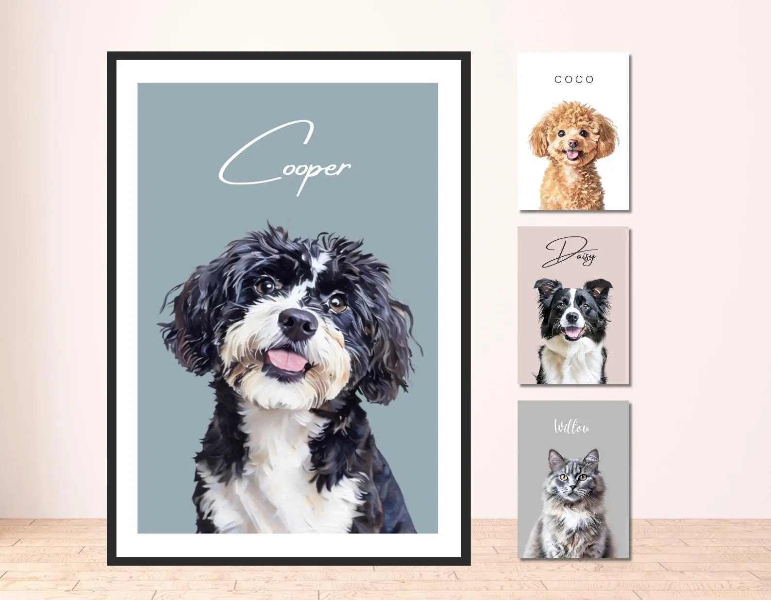 Hand Painted Custom Pet Oil Painting