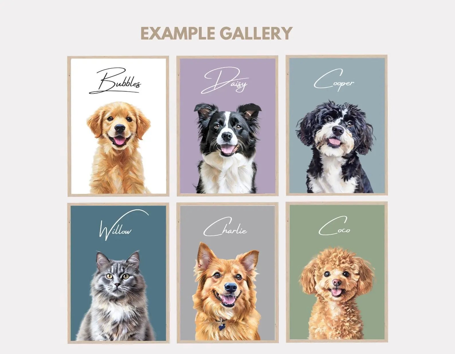 Hand Painted Custom Pet Oil Painting