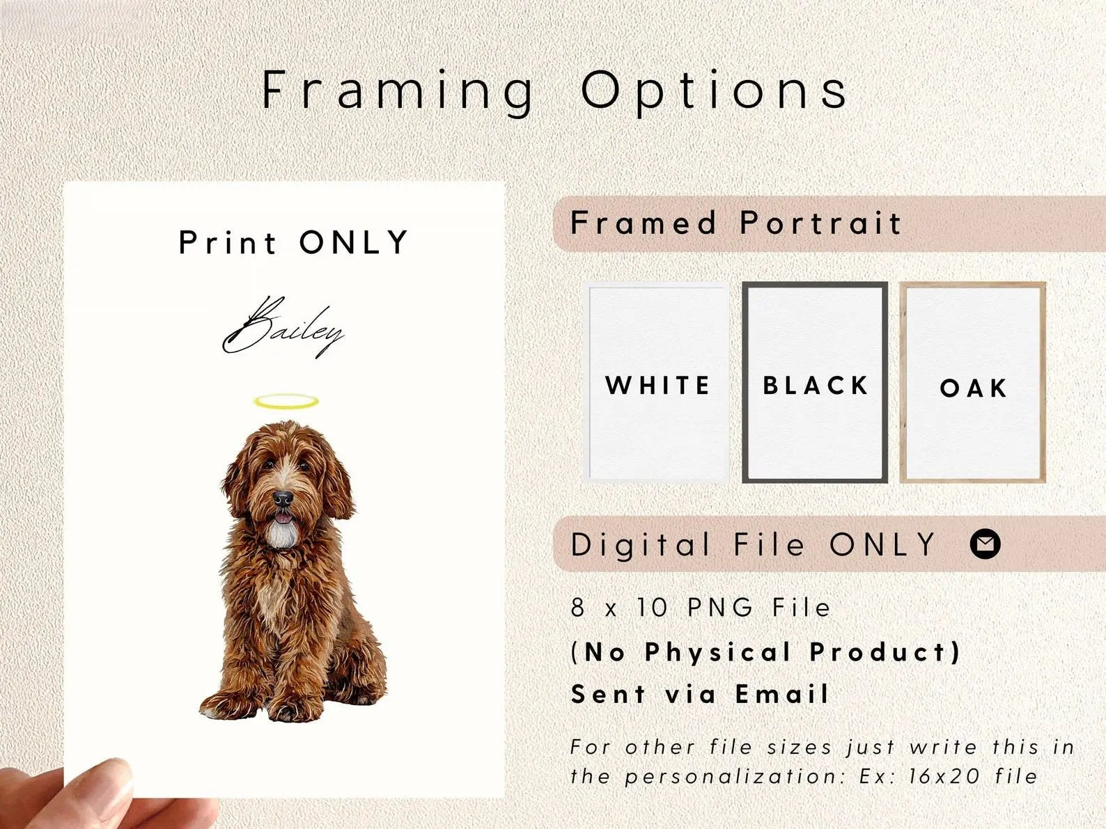 Custom Watercolor Pet Portrait from Photo