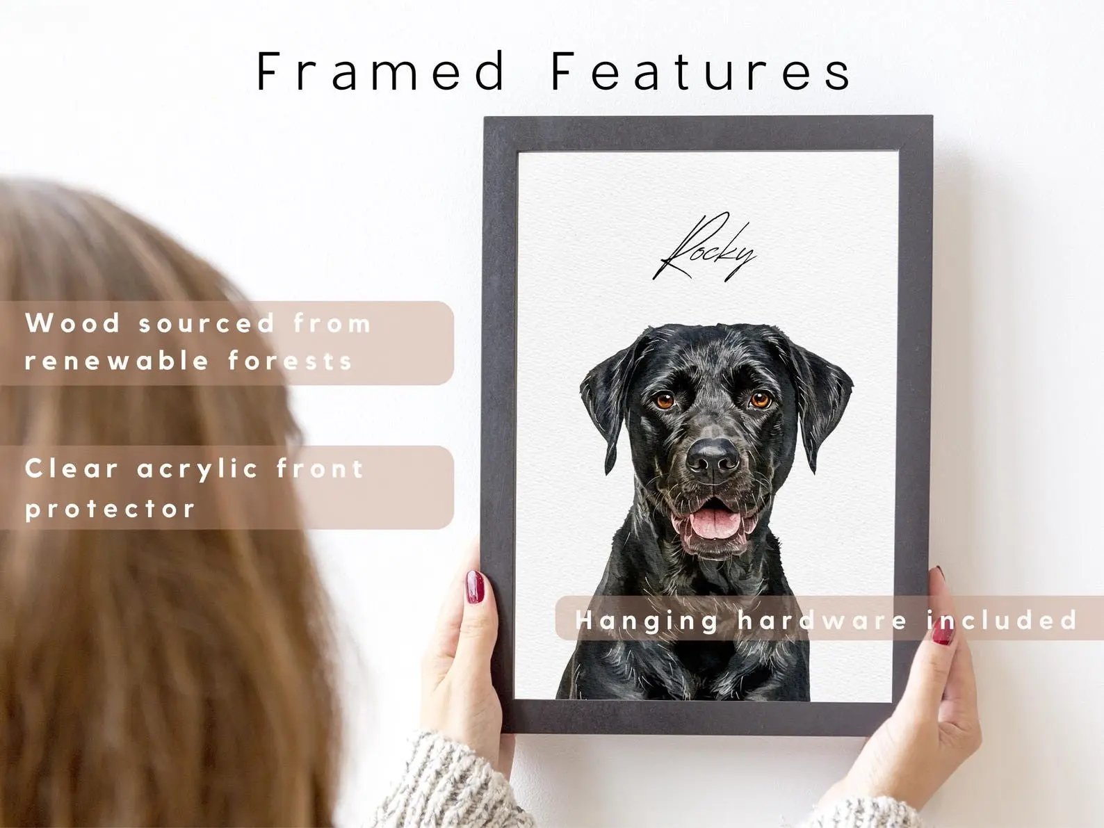 Custom Watercolor Pet Portrait from Photo