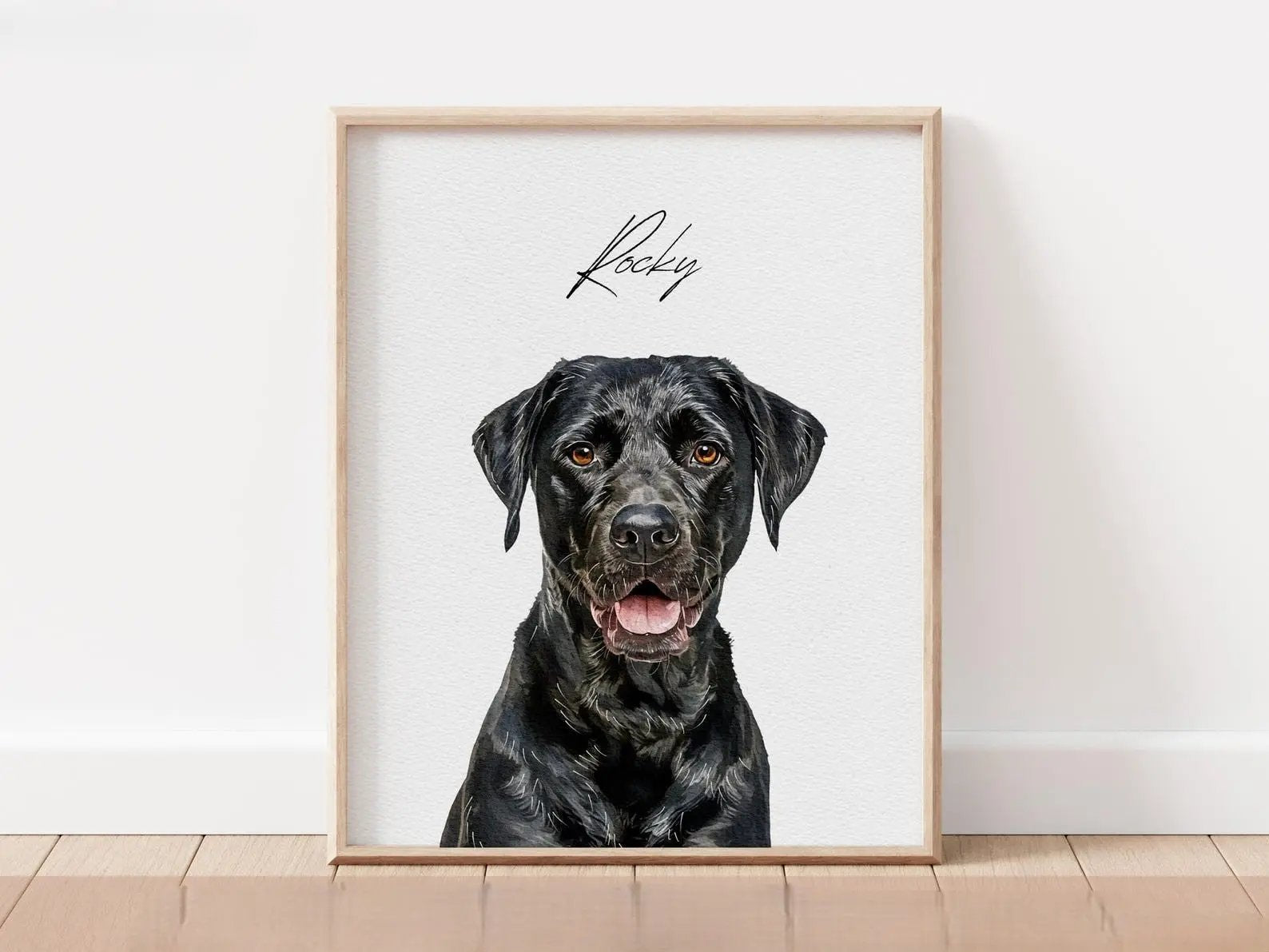 Custom Watercolor Pet Portrait from Photo
